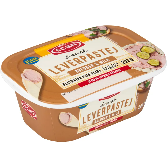 Leverpastej Bredbar 200g Scan