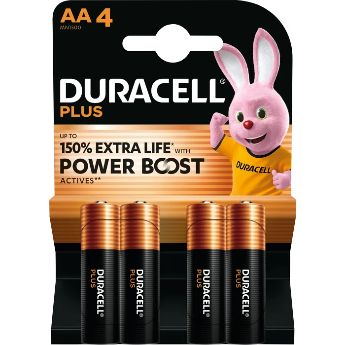 Batteri AA 4-p Duracell Plus