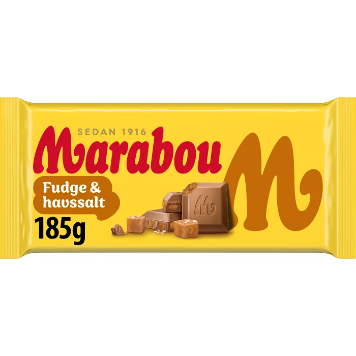 Mjölkchoklad Fudge & havssalt 185g Marabou
