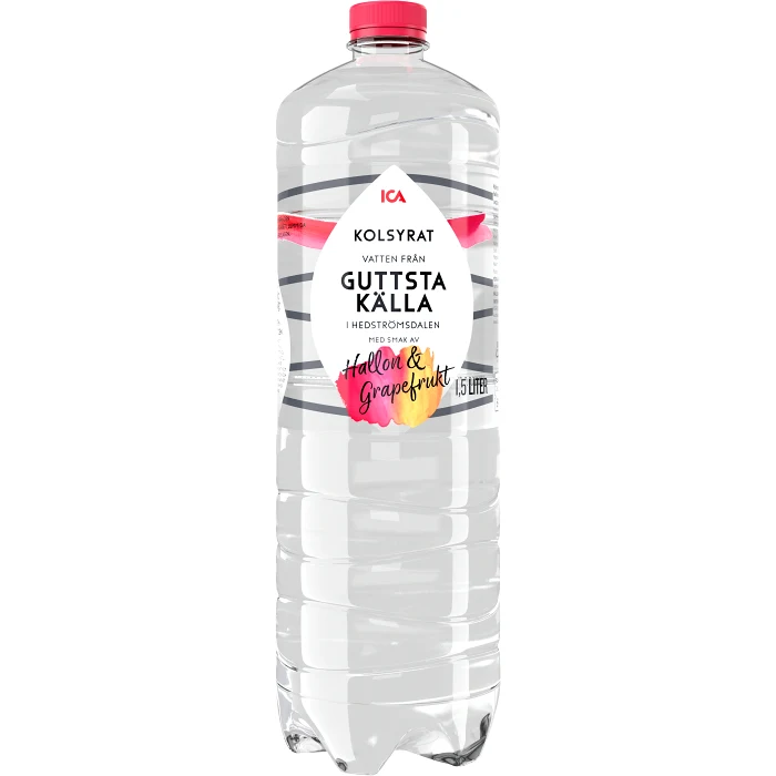 Vatten Kolsyrad Hallon Grapefrukt 150cl ICA