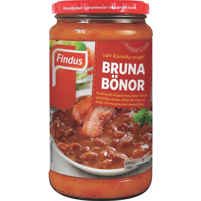 Bruna bönor 520g Findus