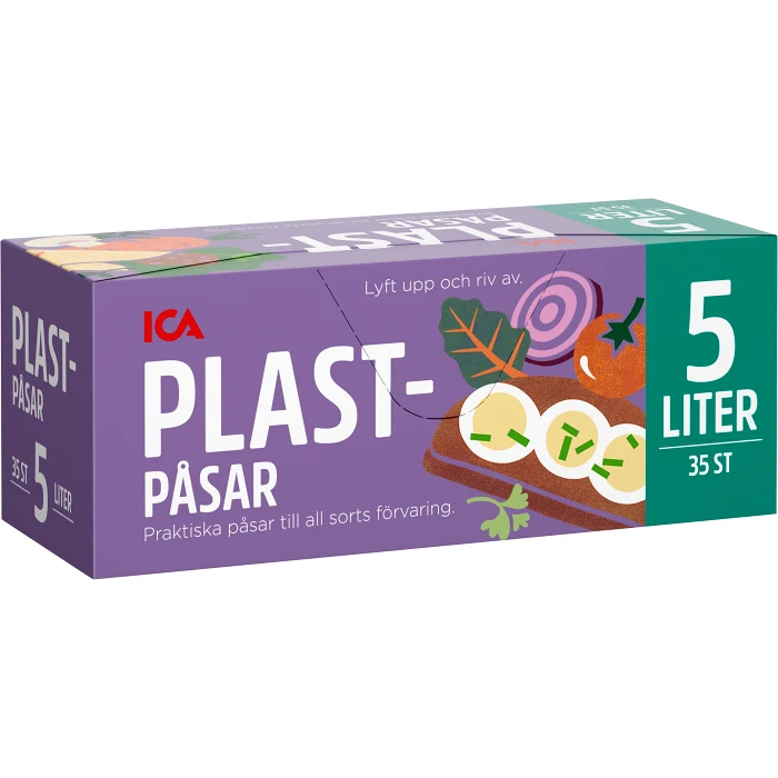 Plastpåsar 5l 35-p ICA