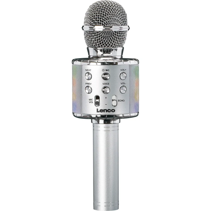 Karaokemikrofon silver Nedis