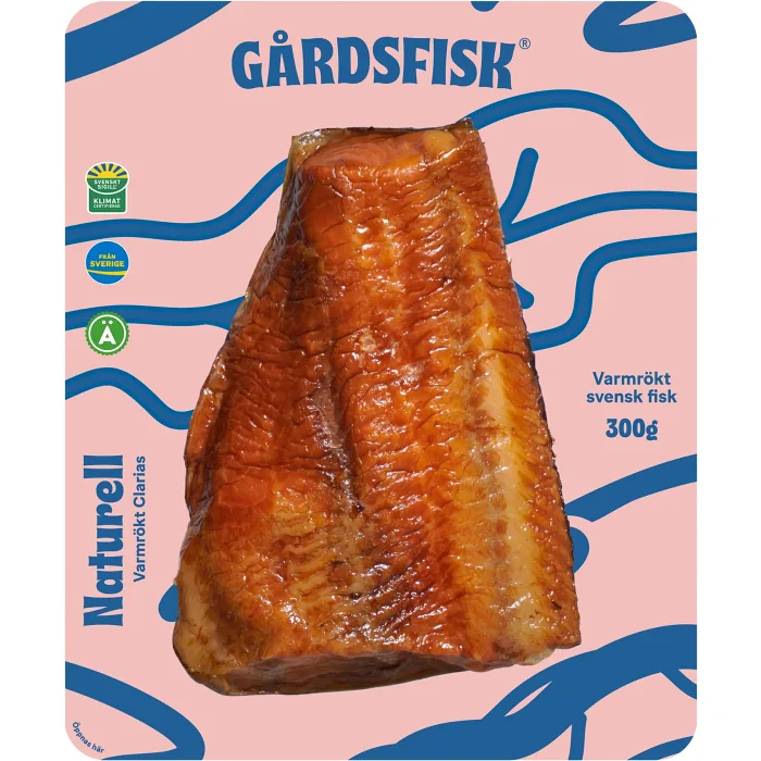 Clariasfilé Färsk Varmrökt Naturell 300g Gårdsfisk