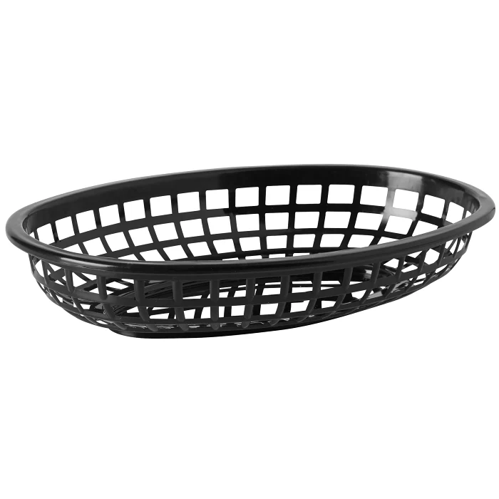 Brödkorg/serveringskorg plast Svart ICA