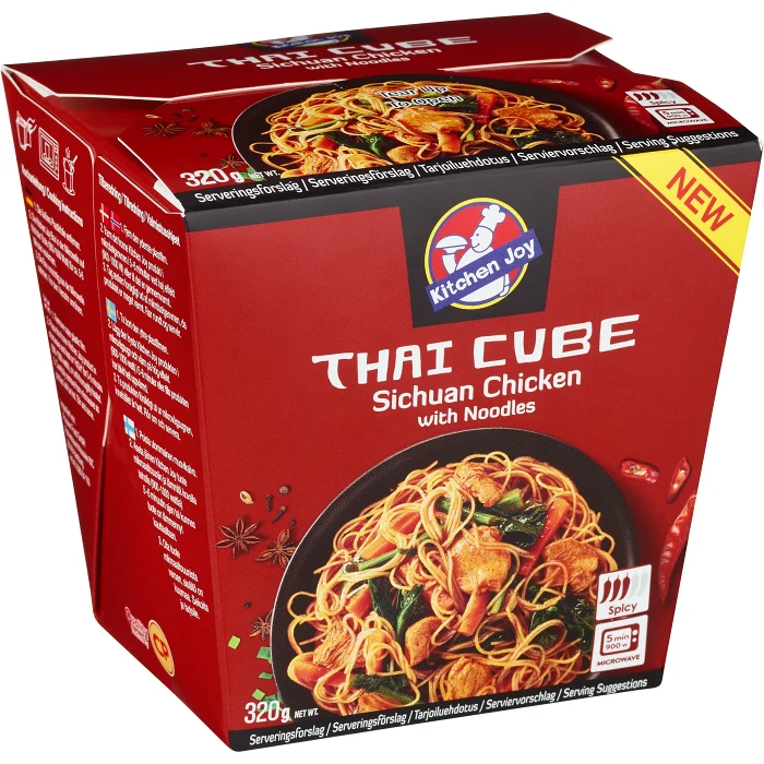 Spicy chicken sichuan noodles 320g Kitchen Joy