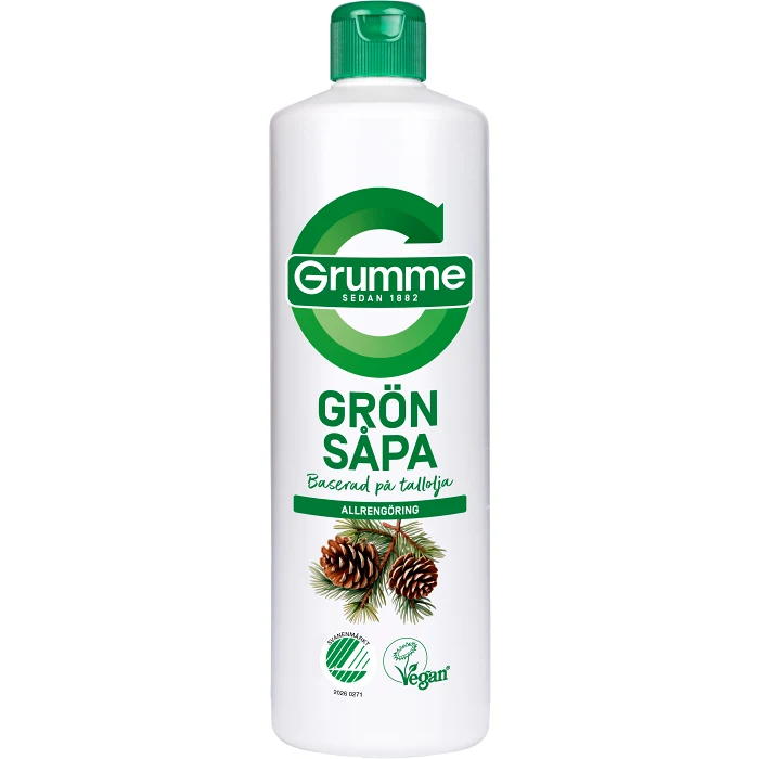 Såpa Grön 750ml Miljömärkt Grumme