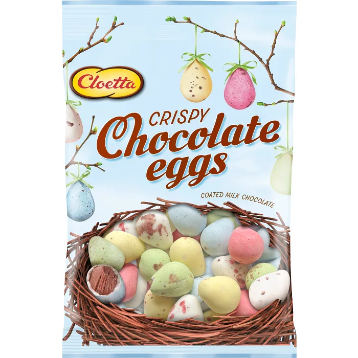 Påskägg Crispy Chocolate eggs 110g Cloetta