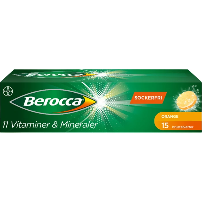 Energy Apelsinsmak Brustablett Kosttillskott 15-p Berocca