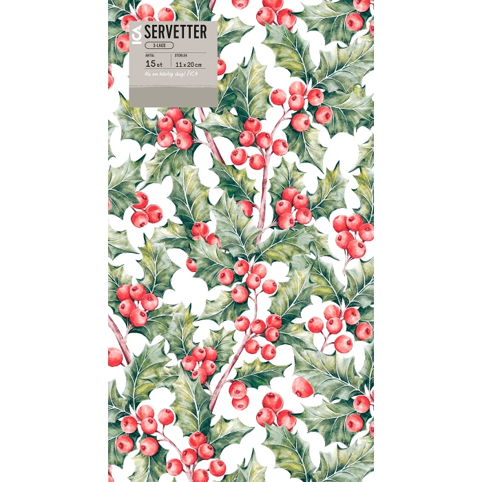 Servett 20cm Berry 15-p ICA