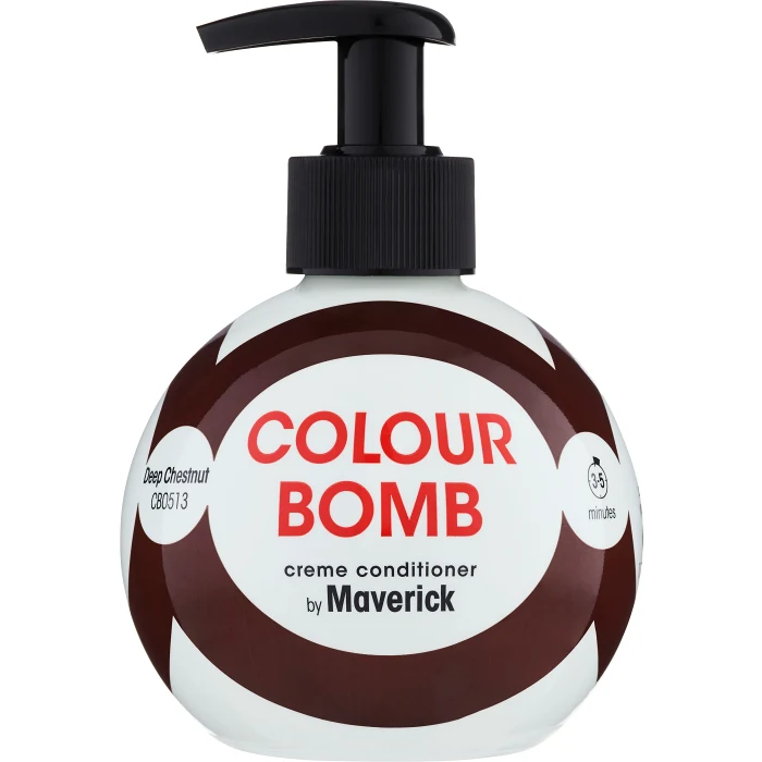 Färgbalsam för färgat hår Deep Chestnut 250ml Colour Bomb