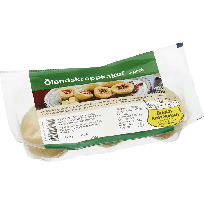 Kroppkakor Ölands 3-pack 300g Ölandskroppkakan
