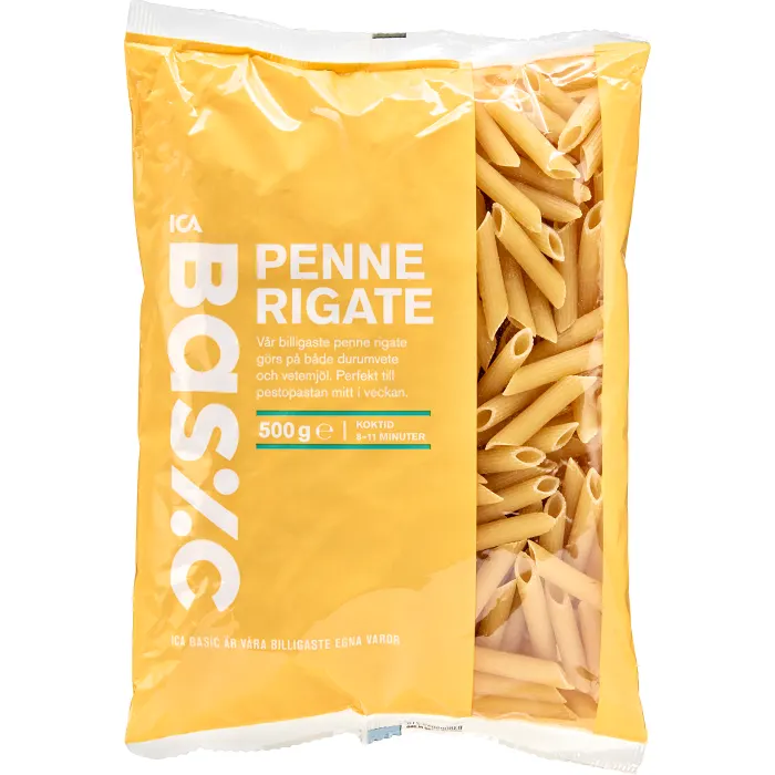 Pasta Penne Rigate 500g ICA Basic