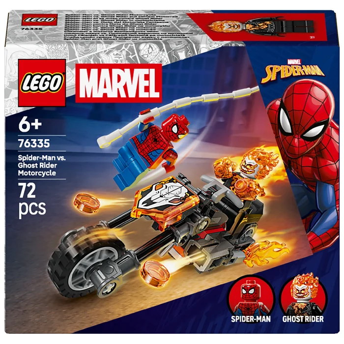 LEGO Marvel Spider-Man mot Ghost Rider på motorcykel 76335