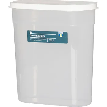 Doseringsburk Vit 2,1l 1-p ICA.