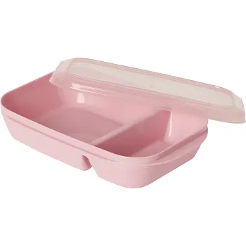 Matlåda med avdelare Rosa 1l ICA.