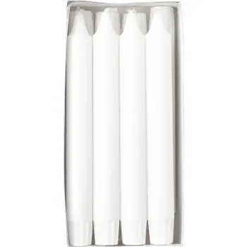 Kronljus vit 8p.