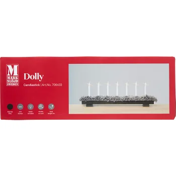 Elljusstake Dolly 7 ljus gråbets Markslöjd.