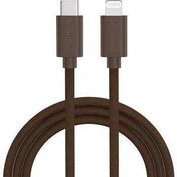 USB-C till Lightning 2m brun Smartline.