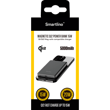 Powerbank 5000mAh Qi2/PD15W Smartline.