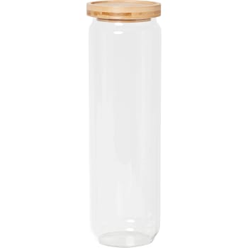 Glasburk med bambulock 29,5cm Zeline