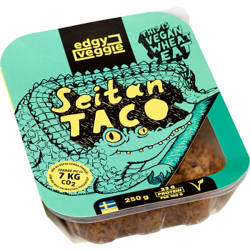 Pulled seitan taco 250g Edgy Veggie