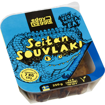 Pulled seitan souvlaki 250g Edgy Veggie
