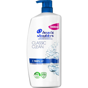 Mjällschampo Classic Clean 1l Head & Shoulders