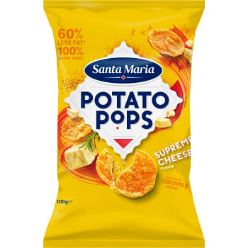 Chips Potato Pops Supreme Cheese 100g Santa Maria