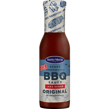 BBQ Sauce Original Less Sugar 332g Santa Maria