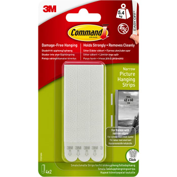 Tavelupphängning Command Smal 4-p 3M