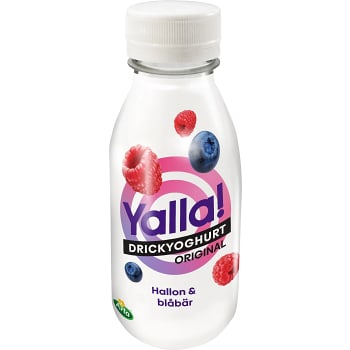 Drickyoghurt Yalla Hallon Blåbär 350ml Yoggi®