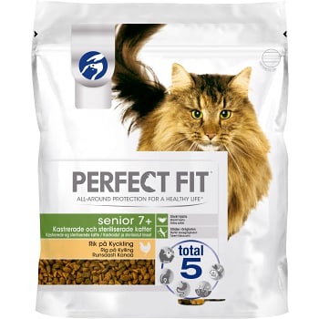Torrfoder Katt Kyckling Senoir 7+ 1,4kg Perfect Fit