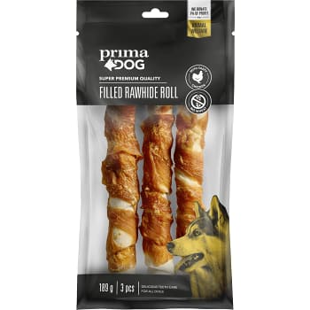 Fylld tuggrulle kyckling 3-p 189g PrimaDog