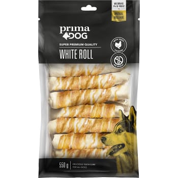 Vit tuggrulle med kyckling 15-p 550g PrimaDog