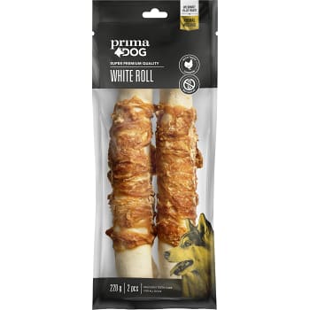 Vit tuggrulle med kyckling 2-p 220g PrimaDog
