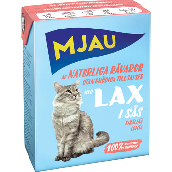 Kattmat Lax i sås 370g Mjau