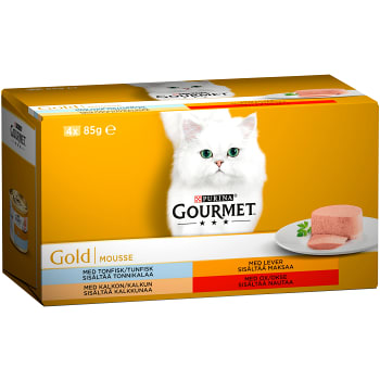 Kattmat Mixade smaker 4-p 340g Gourmet
