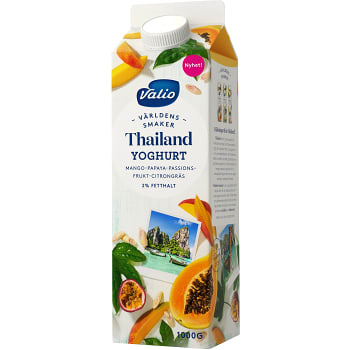 Yoghurt Världens smaker Thailand 2% 1kg Valio