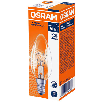 Kronlampa 11W 230-240V E14 1-p Osram