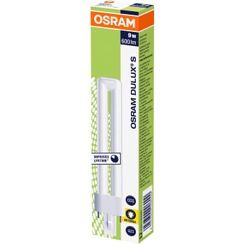 Lysrör Dulux 9W/827 600lm 1p Osram