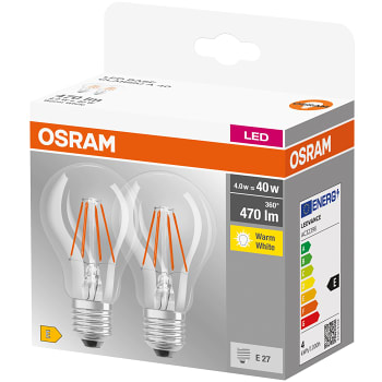 LED CL A 40W Normal E27 2-pack Osram