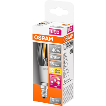LED CL B Kron E14 40W Glow Dimmer Osram