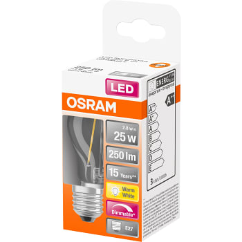 LED CL P 25W Klot E27 Dimbar 1-p Osram