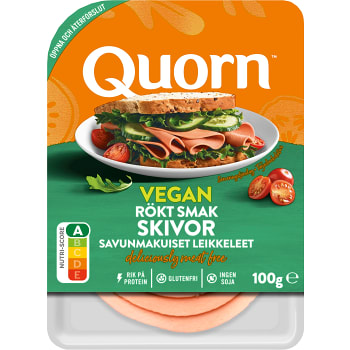 Pålägg Skivor Rökt Vegan Glutenfri 100g Quorn