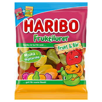 Godis Fruktilurer Frukt & Bär 80g Haribo