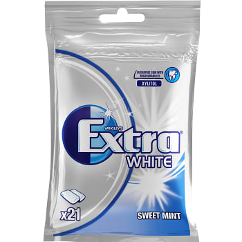Tuggummi White Sweet mint 29g Extra