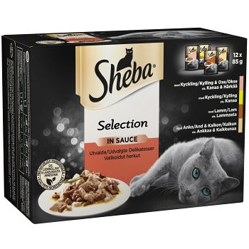 Kattmat Utvalda Delikatesser 12-p 1020g Sheba