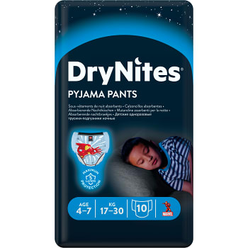 Byxblöjor 4-7 år 10-p DryNites
