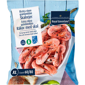 Räkor med skal XL 400g Royal Greenland